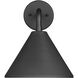 Axston 1 Light 12.4 inch Textured Black Outdoor Wall Sconce